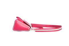 VALENTINO ROCKSTUD SPIKE MEDIUM BRIGHT PINK/WHITE