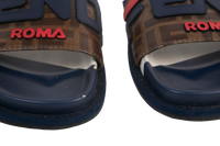 FENDI X FILA SLIDE FF MANIA PATTERN