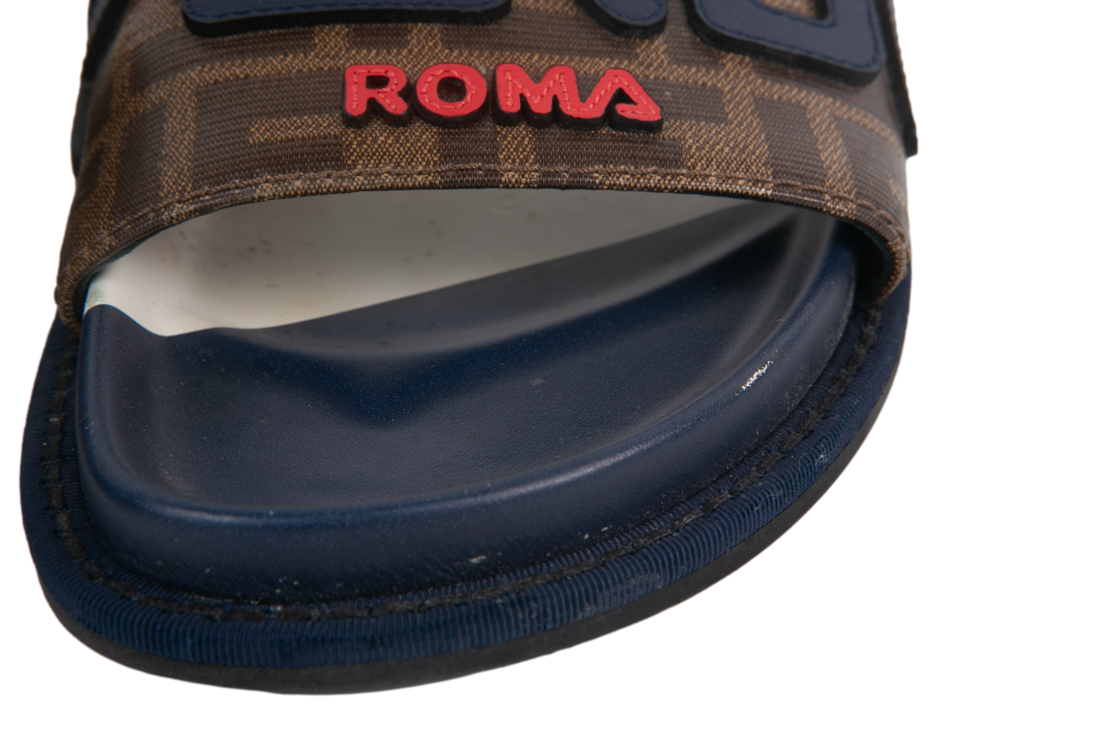 FENDI X FILA SLIDE FF MANIA PATTERN Troca de Luxo