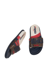 FENDI X FILA SLIDE FF MANIA PATTERN