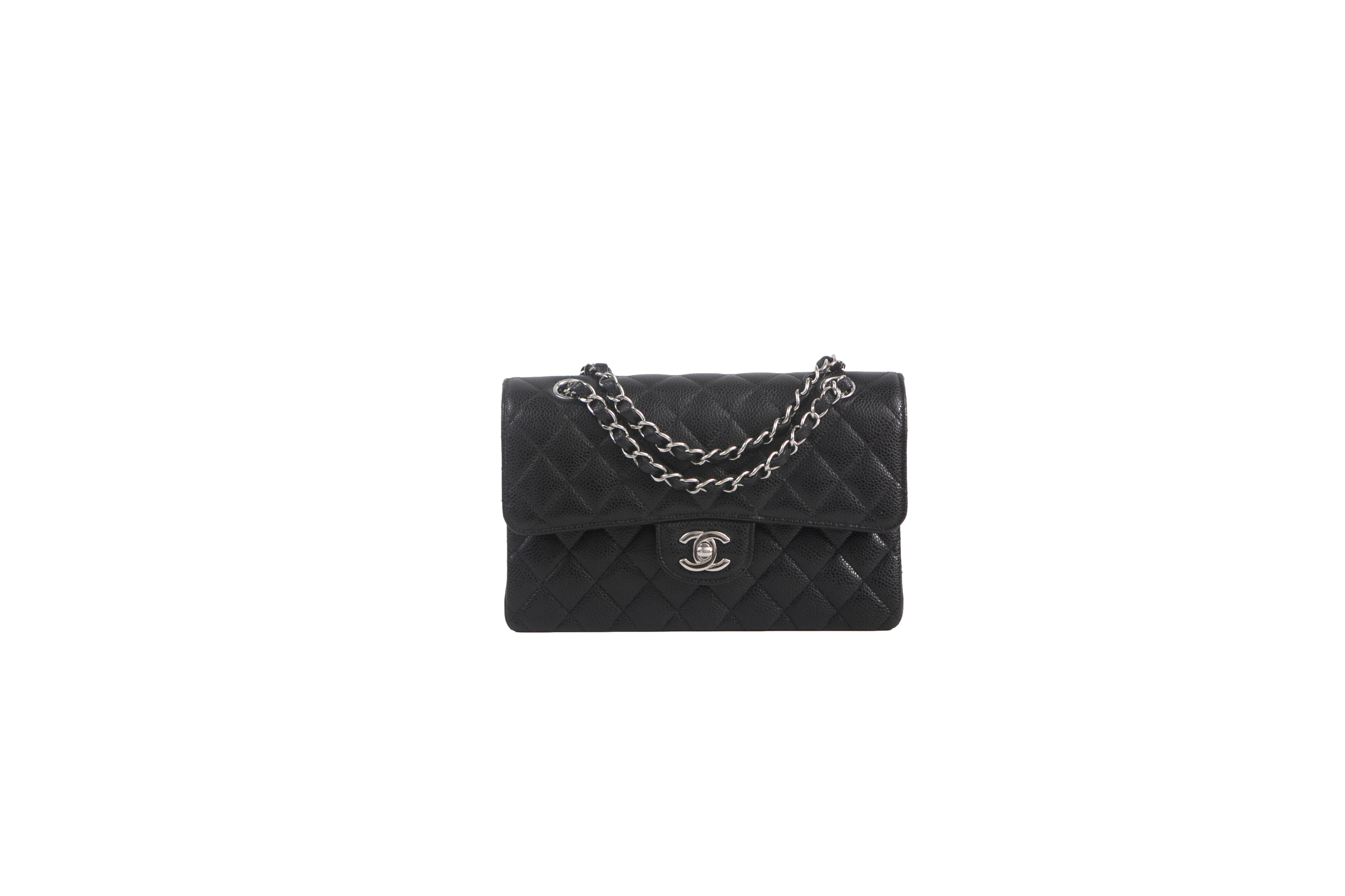 CHANEL DOUBLE FLAP CLASSIC SMALL BLACK