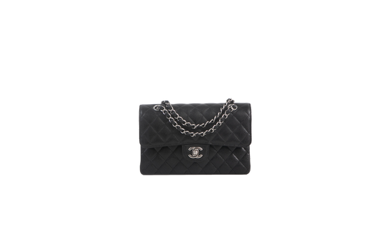CHANEL DOUBLE FLAP CLASSIC SMALL BLACK