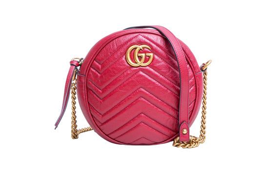 GUCCI ROUND GG MARMONT RED