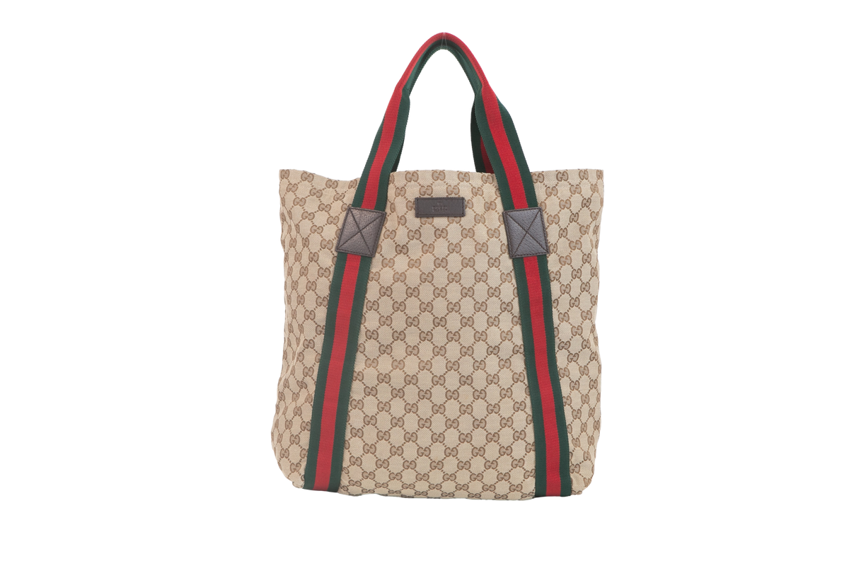 GUCCI TOTE CANVAS & WEB