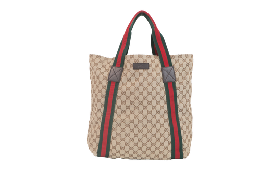 GUCCI TOTE CANVAS & WEB