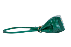 FENDI PEEKABOO MEDIUM CROCO EMBOSSED GREEN