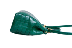 FENDI PEEKABOO MEDIUM CROCO EMBOSSED GREEN