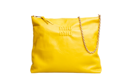 MIU MIU SOFT HANDBAG LEATHER TOPÁZIO