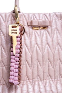 MIU MIU BRAIDED CORD KEYCHAIN