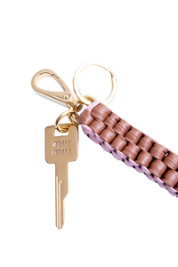 MIU MIU BRAIDED CORD KEYCHAIN