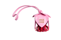 MIU MIU LEATHER TRICK PINK/RED CHARM
