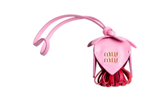 MIU MIU LEATHER TRICK PINK/RED CHARM