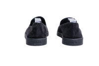 PRADA LOAFER LOGO PLAQUE SUEDE BLACK - 39 1/2 BR