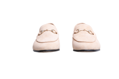 GUCCI LOAFER JORDAAN HORSEBIT SUEDE WHITE BEIGE - 36 1/2 BR
