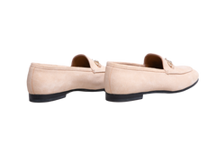 GUCCI LOAFER JORDAAN HORSEBIT SUEDE WHITE BEIGE - 36 1/2 BR