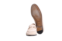 GUCCI LOAFER JORDAAN HORSEBIT SUEDE WHITE BEIGE - 36 1/2 BR