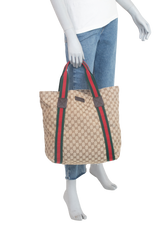 GUCCI TOTE CANVAS & WEB