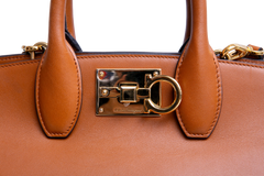 FERRAGAMO STUDIO TOTE LEATHER BROWN