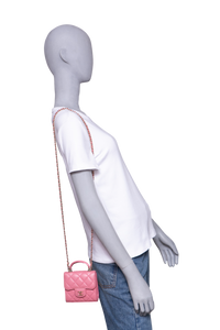 CHANEL MICRO TIMELESS LIGHT PINK TOP HANDLE 2022