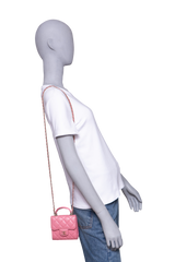 CHANEL MICRO TIMELESS LIGHT PINK TOP HANDLE 2022