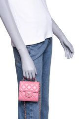 CHANEL MICRO TIMELESS LIGHT PINK TOP HANDLE 2022