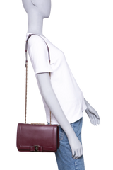 FERRAGAMO VARA SHOULDER BAG WINE