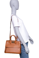 FERRAGAMO STUDIO TOTE LEATHER BROWN