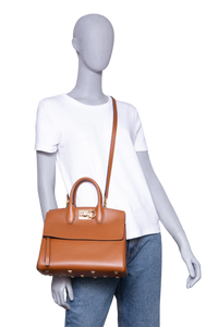 FERRAGAMO STUDIO TOTE LEATHER BROWN