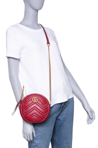 GUCCI ROUND GG MARMONT RED