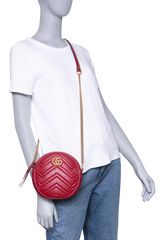 GUCCI ROUND GG MARMONT RED