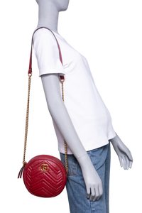 GUCCI ROUND GG MARMONT RED