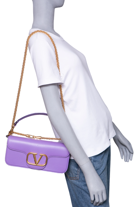 VALENTINO BAGUETTE VLOGO VIOLET