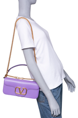 VALENTINO BAGUETTE VLOGO VIOLET