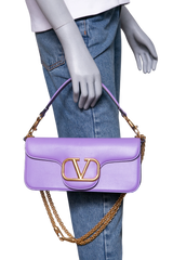 VALENTINO BAGUETTE VLOGO VIOLET