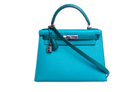 HERMÈS KELLY 28 SELLIER EPSON BLEU PAON