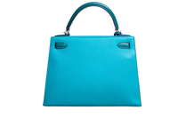 HERMÈS KELLY 28 SELLIER EPSON BLEU PAON