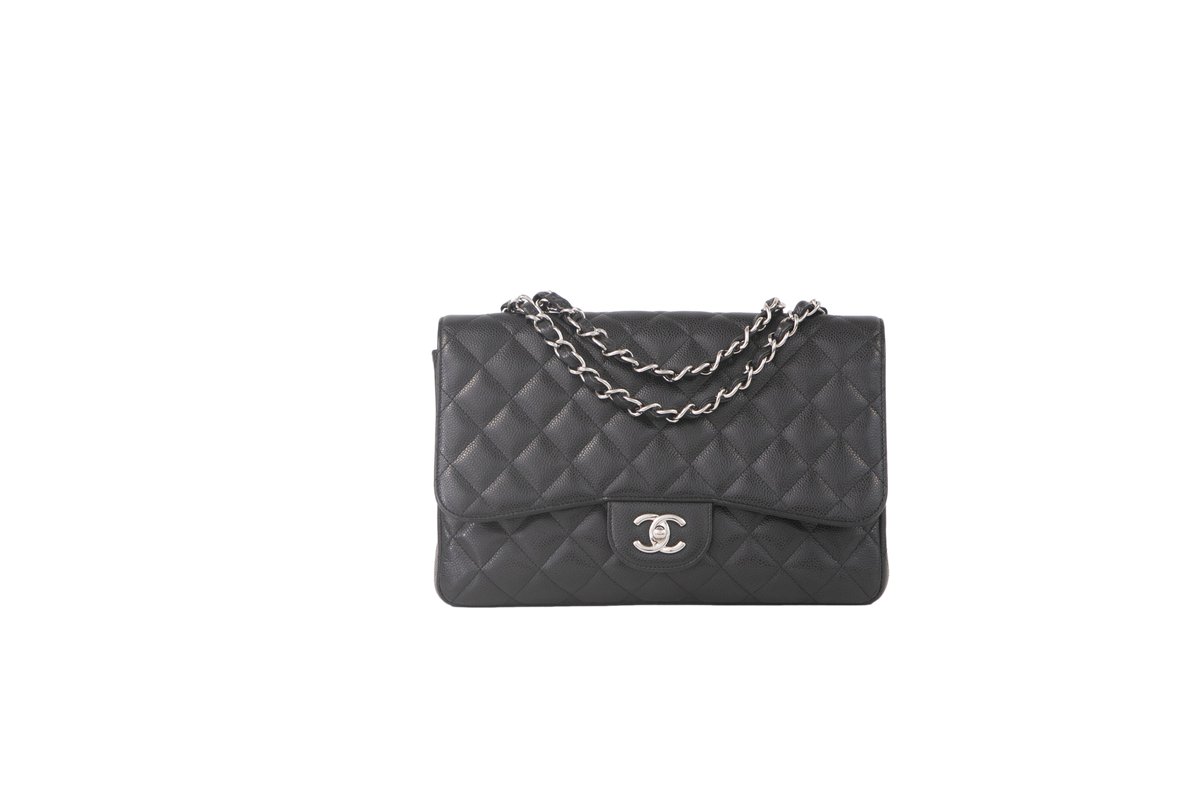 CHANEL CLASSIC SF JUMBO CAVIAR BLACK