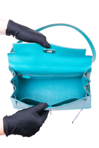 HERMÈS KELLY 28 SELLIER EPSON BLEU PAON