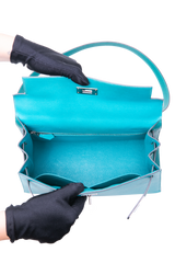 HERMÈS KELLY 28 SELLIER EPSON BLEU PAON