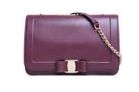 FERRAGAMO VARA SHOULDER BAG WINE