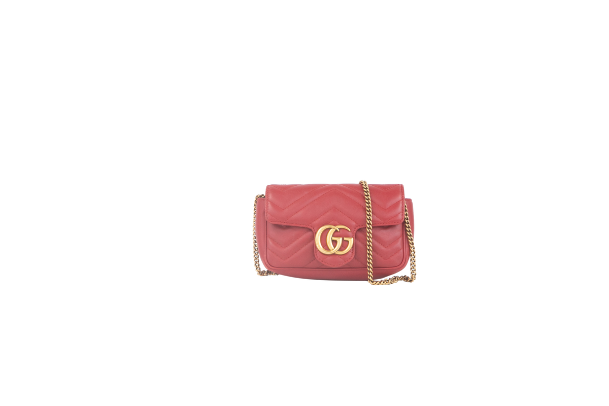 GUCCI GG MARMONT SUPER MINI RED