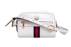 GUCCI OPHIDIA GG MINI CAMERA BAG OFF WHITE