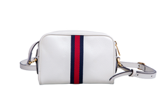 GUCCI OPHIDIA GG MINI CAMERA BAG OFF WHITE