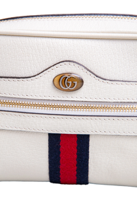 GUCCI OPHIDIA GG MINI CAMERA BAG OFF WHITE
