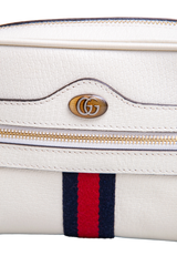 GUCCI OPHIDIA GG MINI CAMERA BAG OFF WHITE