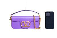 VALENTINO BAGUETTE VLOGO VIOLET