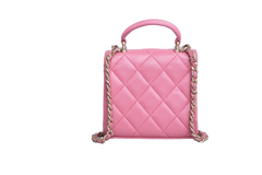 CHANEL MICRO TIMELESS LIGHT PINK TOP HANDLE 2022