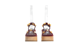 VALENTINO SANDAL ROMAN VELVET PLATAFORM VINHO - 37 1/2