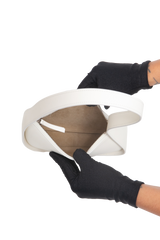 THE ROW HALF MOON SHOULDER IN SMOOTH CALFSKIN IVOIRE