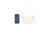 THE ROW HALF MOON SHOULDER IN SMOOTH CALFSKIN IVOIRE